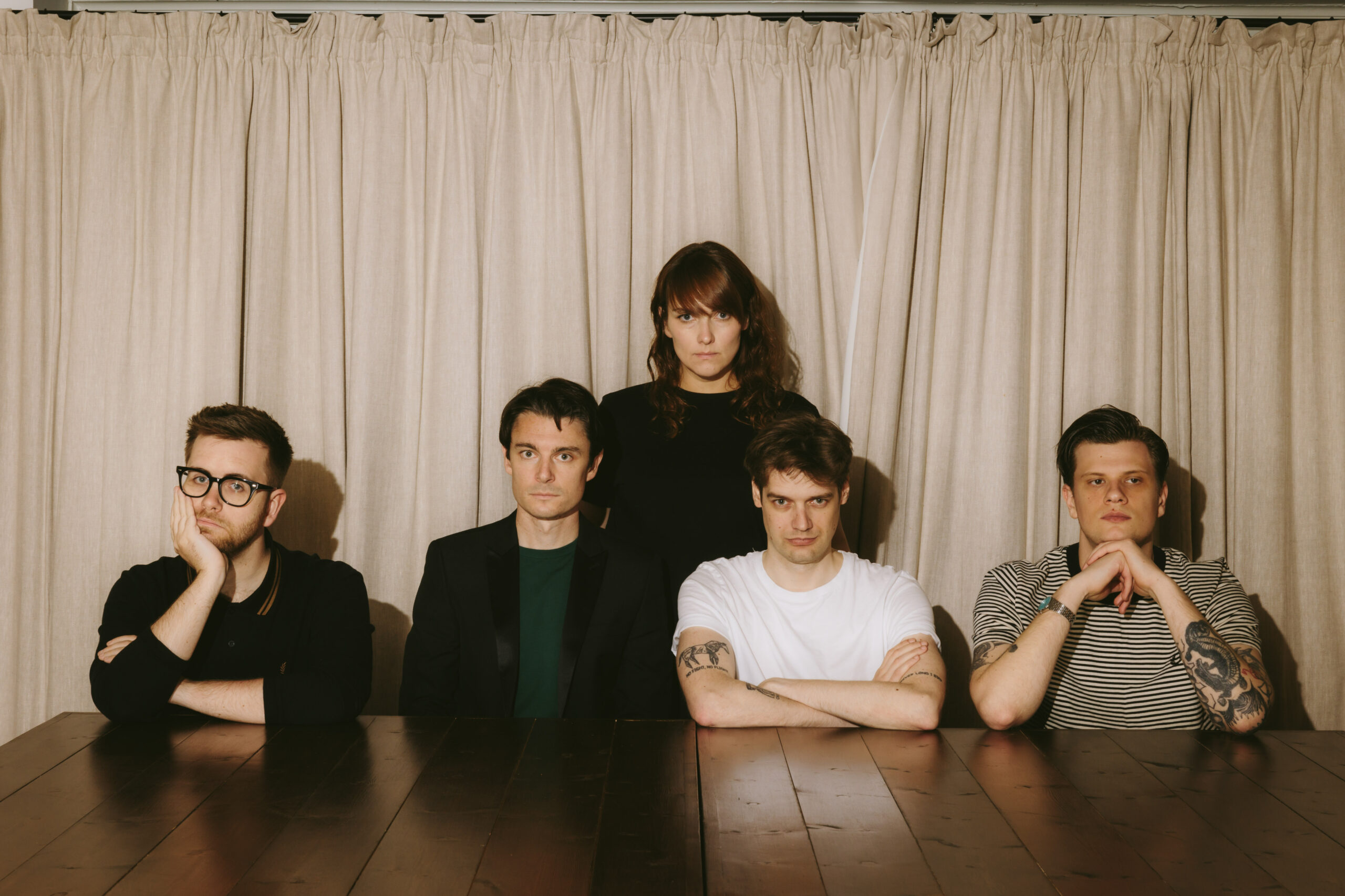 The five members of the band Pit Pony