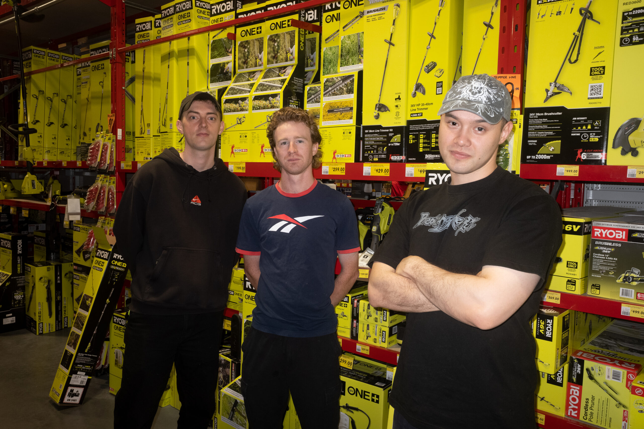 The three members of the Australian band Shady Nasty
