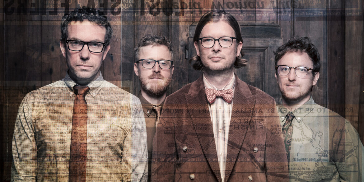 Photo of the members of the band Public Service Broadcasting