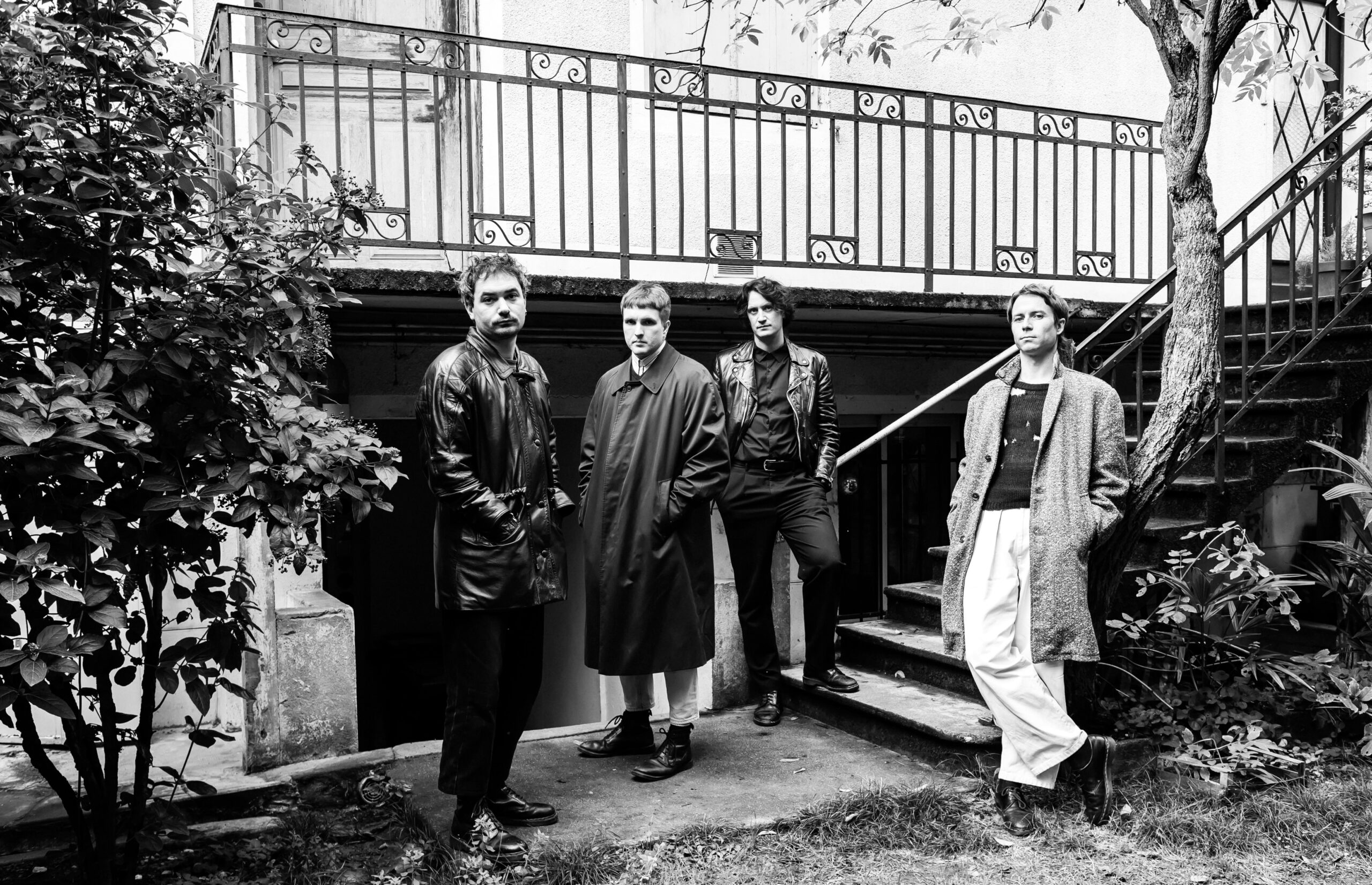 The four members of the French band Cathedrale
