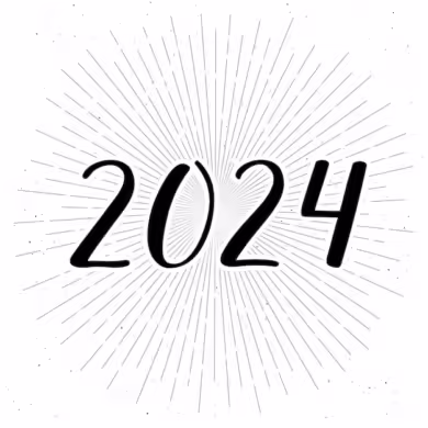 2024 handwritten calligraphic vector numbers black white rays stars background 527985 43