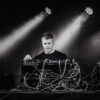 Black and white photo of Belfast electronic artist Mount Palomar