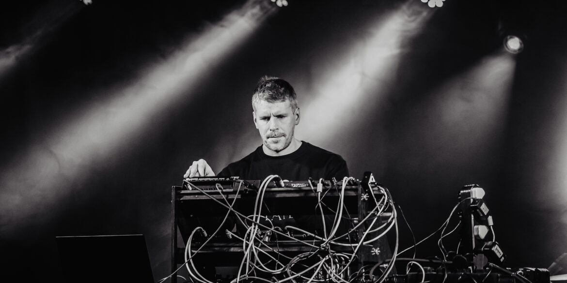 Black and white photo of Belfast electronic artist Mount Palomar