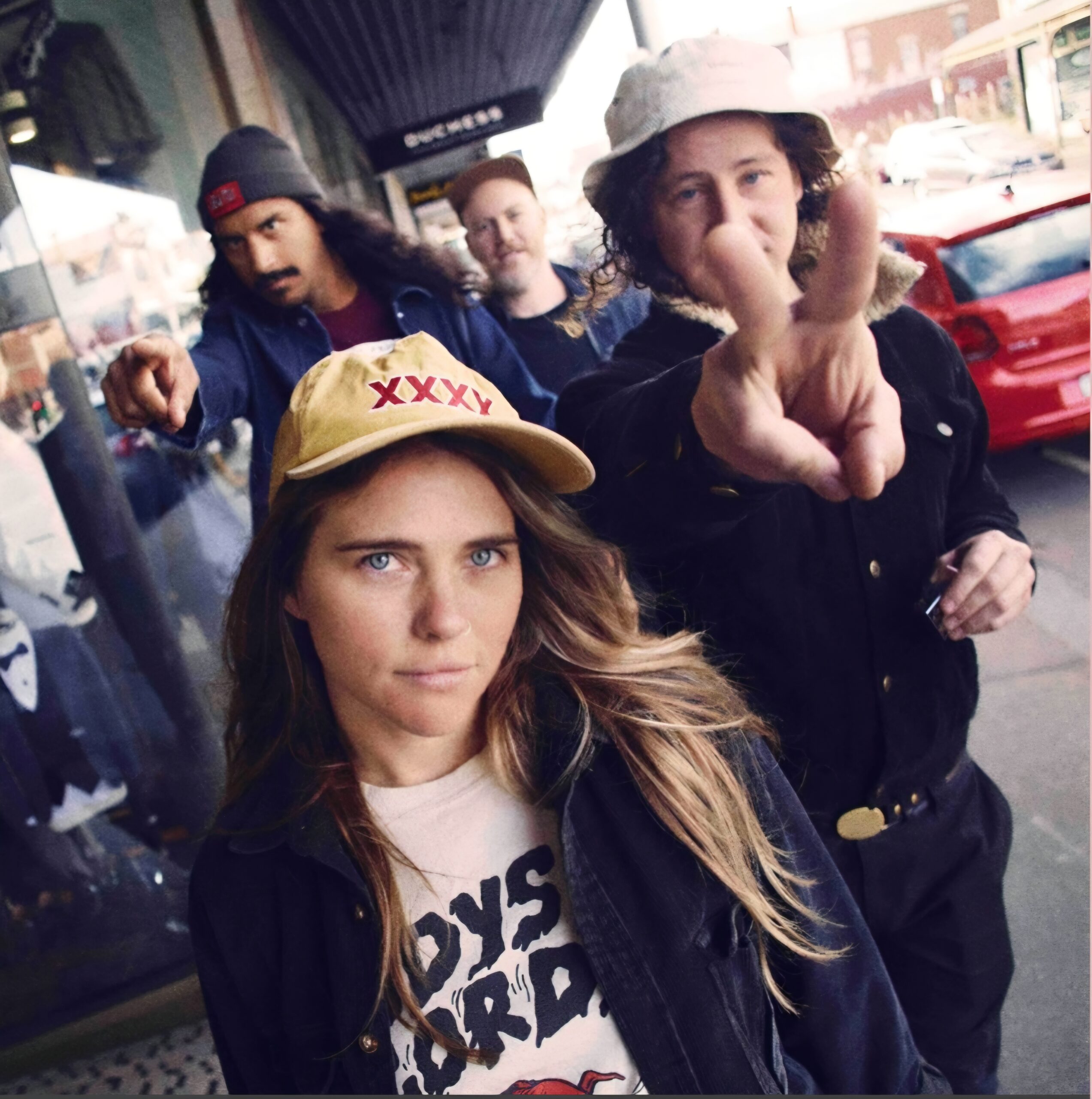 The four members of the Australian band Press Club