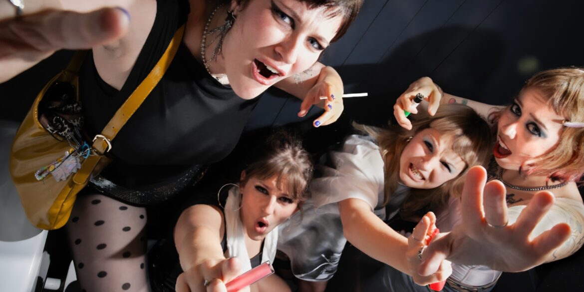 The four members of the Welsh band Panic Shack