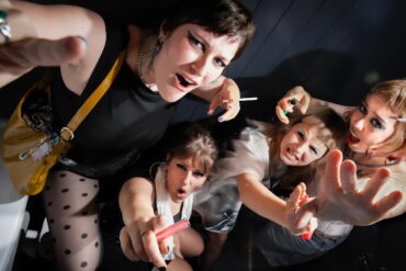 The four members of the Welsh band Panic Shack
