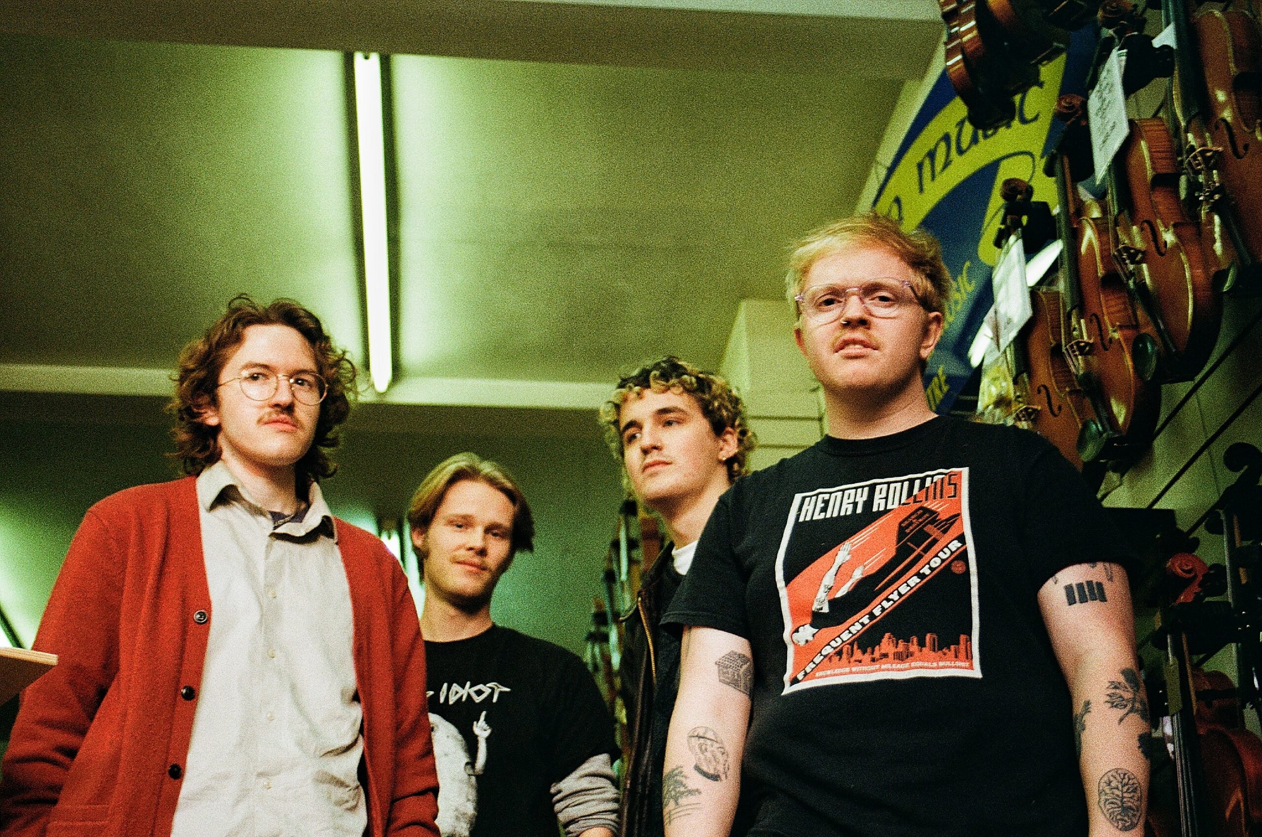 The four members of the band Wax Head