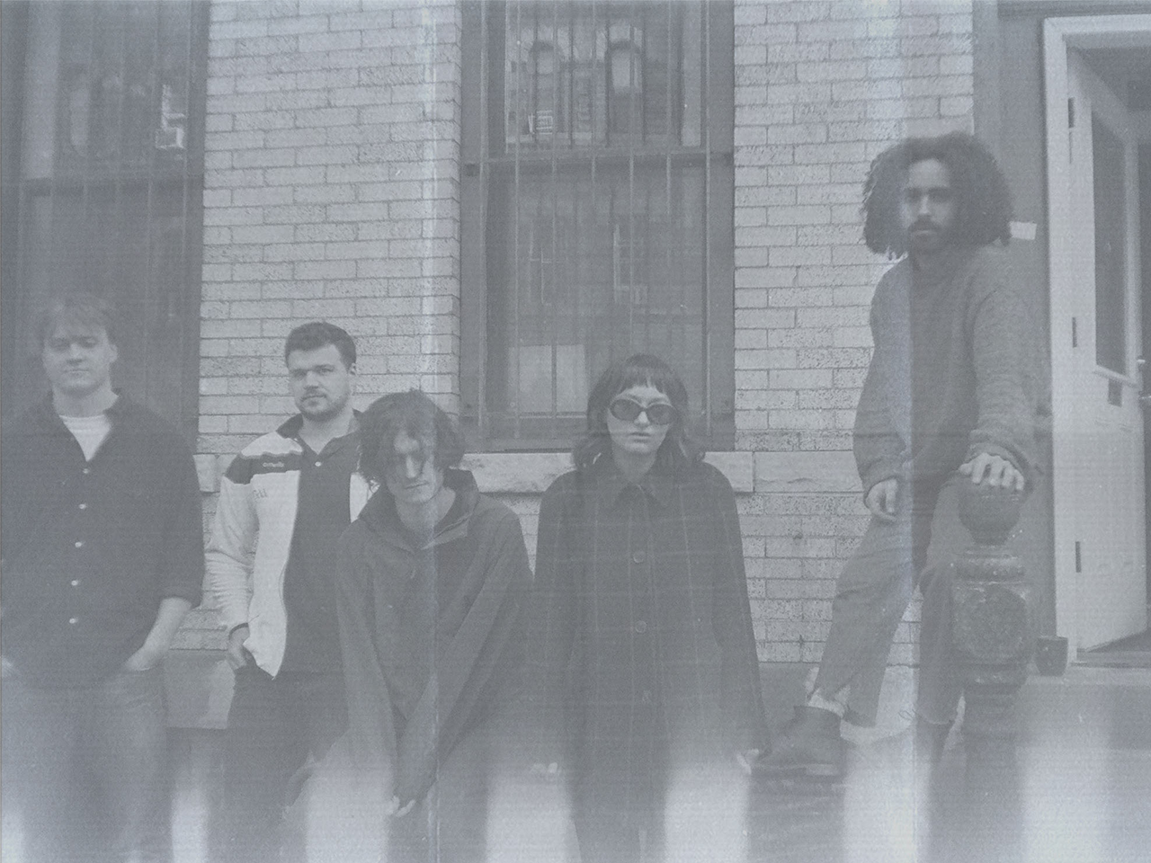 The five members of the New York band Slow Fiction