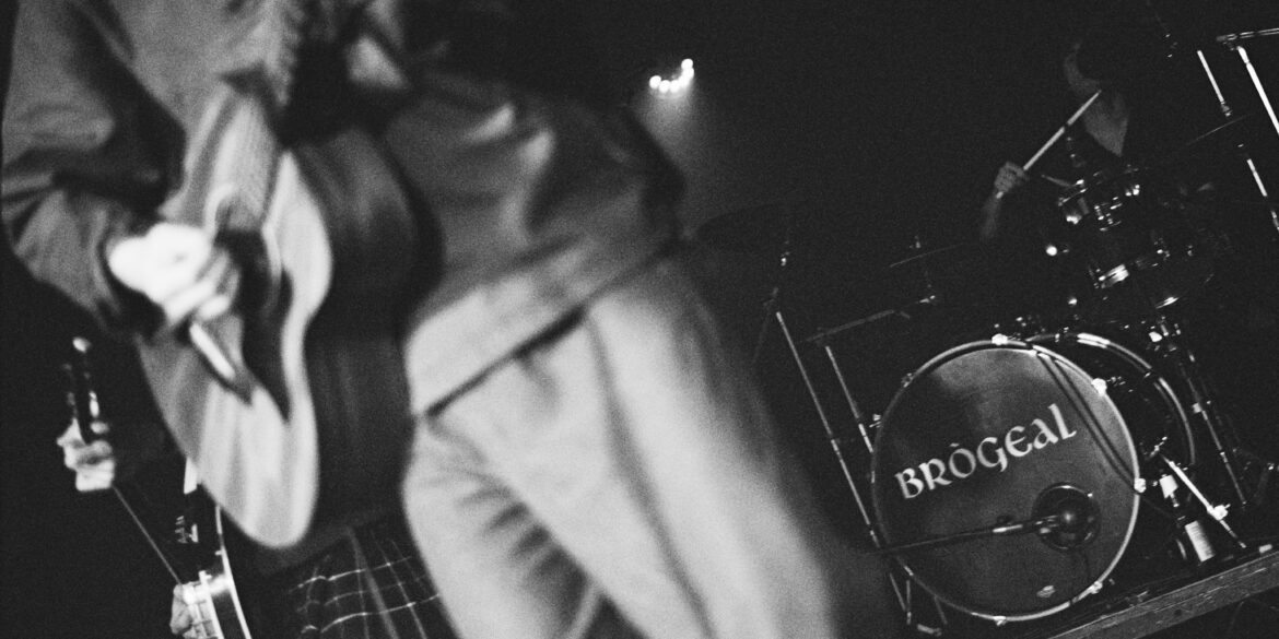Scottish band Brògeal onstage in Glasgow