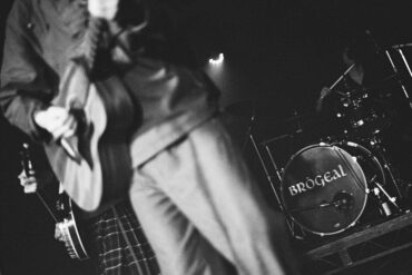 Scottish band Brògeal onstage in Glasgow